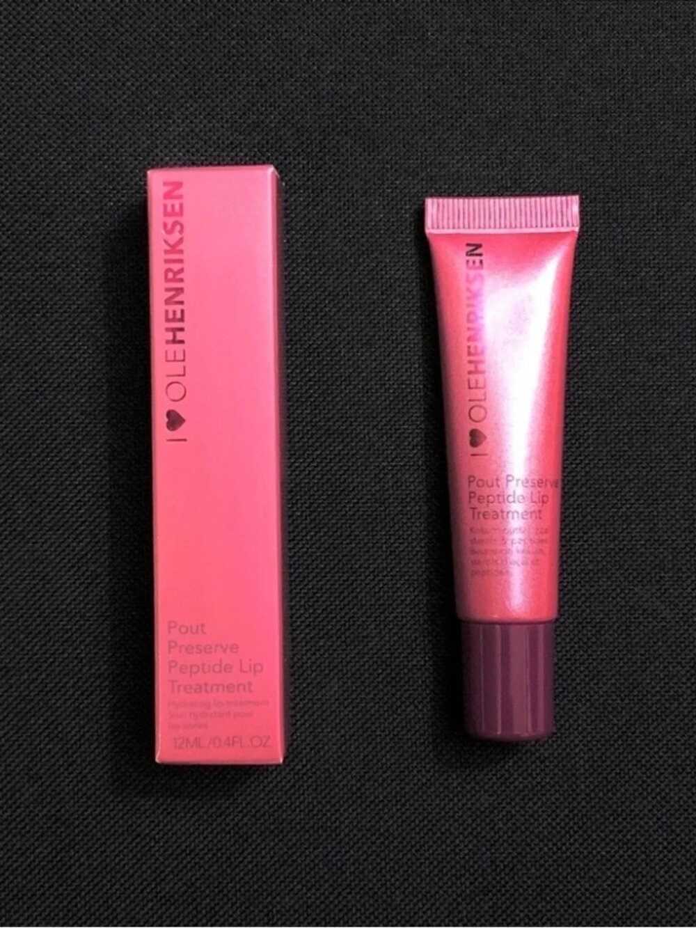 OLE HENRIKSEN Lingonberry Jam Glimmer Pout Preserve Peptide Lip Treatment NWT